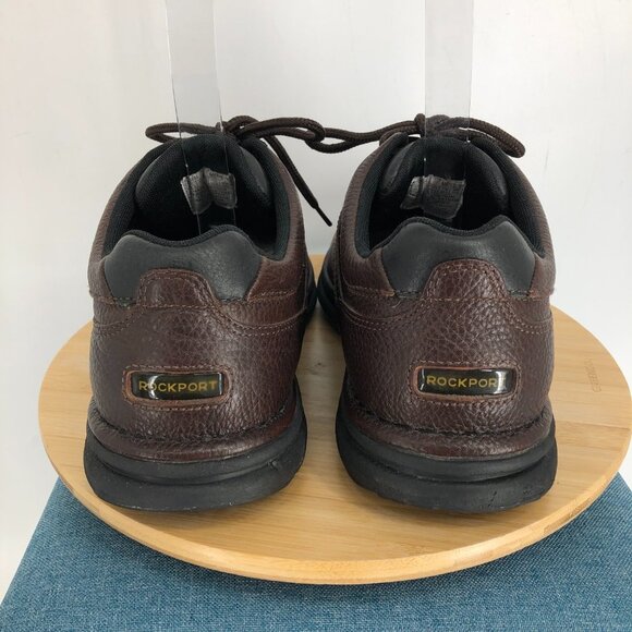 Rockport Men's Brown World Tour Classic Leather Sneakers size 10.5 - Picture 5 of 14